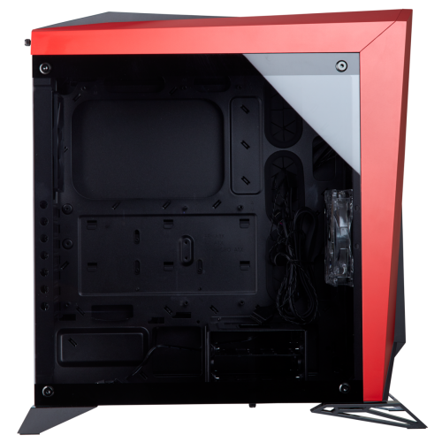 Корпус Corsair Carbide Spec-Omega Tempered Glass без БП (CC-9011120-WW) Red/Black (Восстановлено продавцом, 840512) купить в Украине: Киев, Днепр, Харьков, Одесса  | Проверка совместимости, низкая цена, отзывы, характеристики от TELEMART фото
