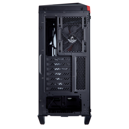 Корпус Corsair Carbide Spec-Omega Tempered Glass без БП (CC-9011120-WW) Red/Black (Восстановлено продавцом, 840512) купить в Украине: Киев, Днепр, Харьков, Одесса  | Проверка совместимости, низкая цена, отзывы, характеристики от TELEMART фото