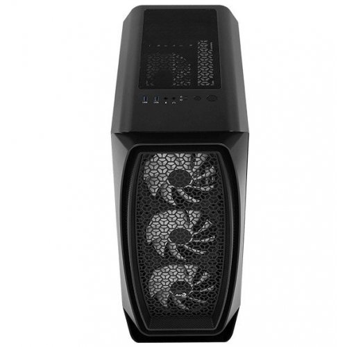 Корпус Aerocool Aero One Mini Frost-G-BK-v1 Tempered Glass без БП (ACCS-PB18043.11) Black (Восстановлено продавцом, 840513) купить в Украине: Киев, Днепр, Харьков, Одесса  | Проверка совместимости, низкая цена, отзывы, характеристики от TELEMART фото