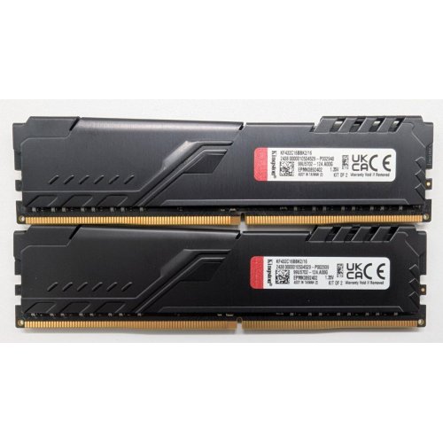 Озу Kingston DDR4 16GB (2x8GB) 3200Mhz FURY Beast Black (KF432C16BBK2/16) (Восстановлено продавцом, 840524) купить в Украине: Киев, Днепр, Харьков, Одесса  | Проверка совместимости, низкая цена, отзывы, характеристики от TELEMART фото