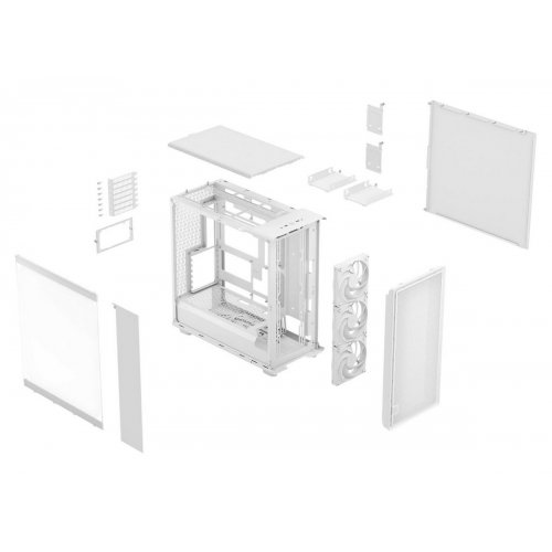 Корпус Fractal Design Epoch XL Tempered Glass без БП (FD-C-EPO1X-03) White купить в Украине: Киев, Днепр, Харьков, Одесса  | Проверка совместимости, низкая цена, отзывы, характеристики от TELEMART фото