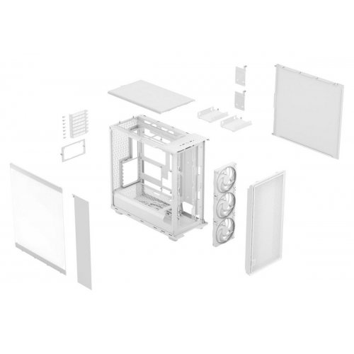 Корпус Fractal Design Epoch XL RGB Tempered Glass без БП (FD-C-EPO1X-05) White купить в Украине: Киев, Днепр, Харьков, Одесса  | Проверка совместимости, низкая цена, отзывы, характеристики от TELEMART фото