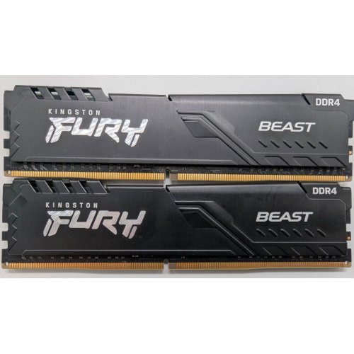 Озу Kingston DDR4 16GB (2x8GB) 3600Mhz FURY Beast Black (KF436C17BBK2/16) (Восстановлено продавцом, 840531) купить в Украине: Киев, Днепр, Харьков, Одесса  | Проверка совместимости, низкая цена, отзывы, характеристики от TELEMART фото