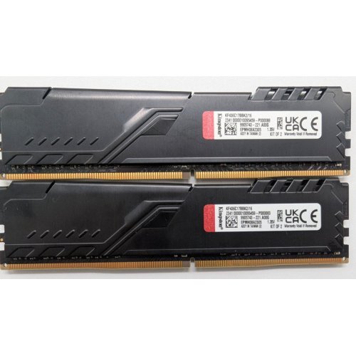 Озу Kingston DDR4 16GB (2x8GB) 3600Mhz FURY Beast Black (KF436C17BBK2/16) (Восстановлено продавцом, 840531) купить в Украине: Киев, Днепр, Харьков, Одесса  | Проверка совместимости, низкая цена, отзывы, характеристики от TELEMART фото