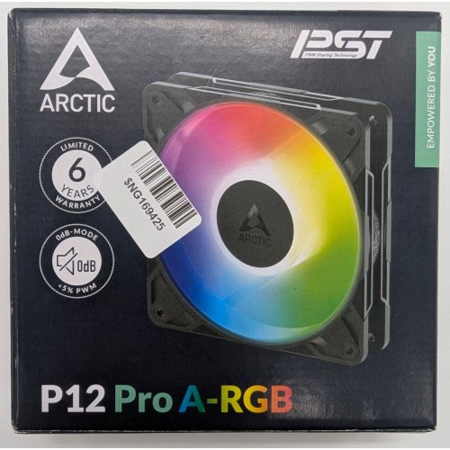Кулер для корпуса Arctic P12 Pro A-RGB (ACFAN00309A) Black (Восстановлено продавцом, 840537) купить в Украине: Киев, Днепр, Харьков, Одесса  | Проверка совместимости, низкая цена, отзывы, характеристики от TELEMART фото