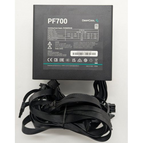 Блок живлення Deepcool PF700 700W (R-PF700D-HA0B-EU) (Відновлено продавцем, 840543) купити в Україні: Київ, Львів, Хмельницький, Тернопіль, Івано-Франківськ | Перевірка сумісності, низька ціна, відгуки, характеристики від TELEMART фото