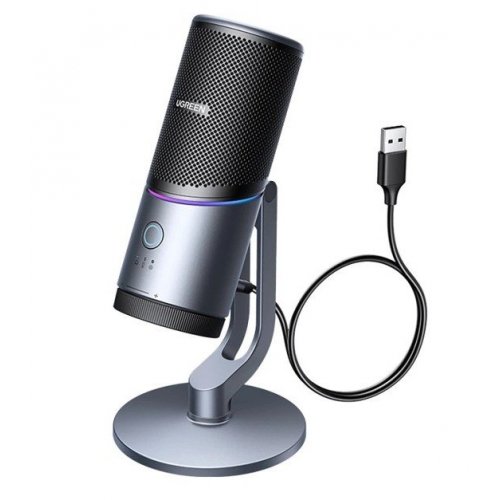 Уцінка мікрофон Ugreen CM769 RGB (35629) Black (Пошкоджено пакування, 840551) купити в Україні: Київ, Львів, Хмельницький, Тернопіль, Івано-Франківськ | Низька ціна, відгуки, характеристики від TELEMART фото