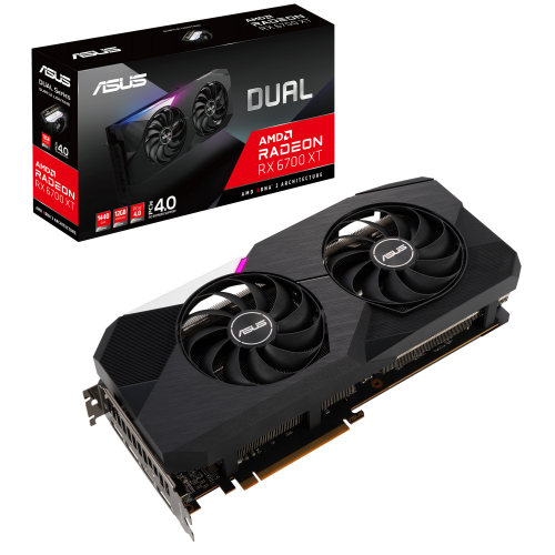Відеокарта Asus Radeon RX 6700 XT Dual 12288MB (DUAL-RX6700XT-12G) (Відновлено продавцем, 840596) купити в Україні: Київ, Львів, Хмельницький, Тернопіль, Івано-Франківськ | Перевірка сумісності, низька ціна, відгуки, характеристики від TELEMART фото