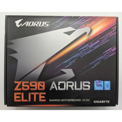 Материнська плата Gigabyte Z590 AORUS ELITE (s1200, Intel Z590) (Відновлено продавцем, 840622) купити в Україні: Київ, Львів, Хмельницький, Тернопіль, Івано-Франківськ | Перевірка сумісності, низька ціна, відгуки, характеристики від TELEMART фото