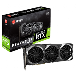 Видеокарта MSI GeForce RTX 3070 VENTUS 3X OC 8192MB (RTX 3070 VENTUS 3X 8G OC) LHR (Восстановлено продавцом, 840626)