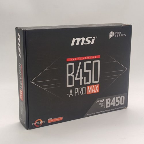 Материнская плата MSI B450-A PRO MAX (sAM4, AMD B450) (Восстановлено продавцом, 840629) купить в Украине: Киев, Днепр, Харьков, Одесса  | Проверка совместимости, низкая цена, отзывы, характеристики от TELEMART фото