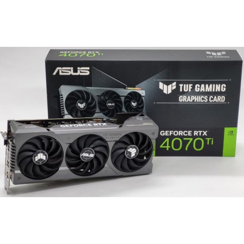 Відеокарта Asus TUF GeForce RTX 4070 Ti Gaming OC 12288MB (TUF-RTX4070TI-O12G-GAMING) (Відновлено продавцем, 840642) купити в Україні: Київ, Львів, Хмельницький, Тернопіль, Івано-Франківськ | Перевірка сумісності, низька ціна, відгуки, характеристики від TELEMART фото