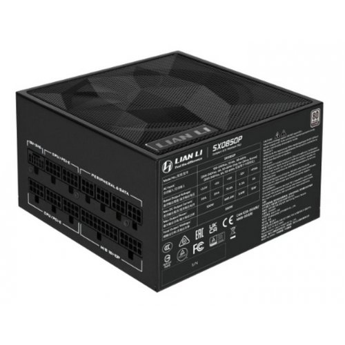 Блок питания Lian Li SX Platinum 850W (G9P.SX0850P.B000.EU) Black купить в Украине: Киев, Днепр, Харьков, Одесса  | Проверка совместимости, низкая цена, отзывы, характеристики от TELEMART фото