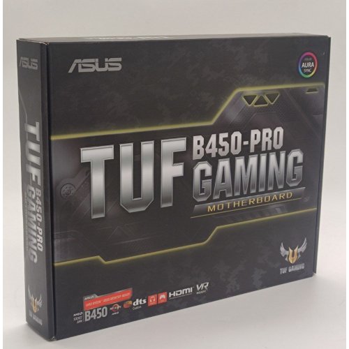 Материнская плата Asus TUF B450-PRO GAMING (sAM4, AMD B450) (Восстановлено продавцом, 840666) купить в Украине: Киев, Днепр, Харьков, Одесса  | Проверка совместимости, низкая цена, отзывы, характеристики от TELEMART фото