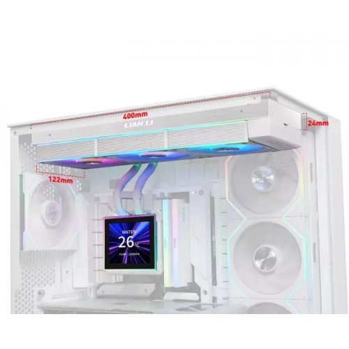 Готовая СВО Lian Li HydroShift II LCD-S 360CL (G89.GHS2LCDS36CW.00) White купить в Украине: Киев, Днепр, Харьков, Одесса  | Проверка совместимости, низкая цена, отзывы, характеристики от TELEMART фото
