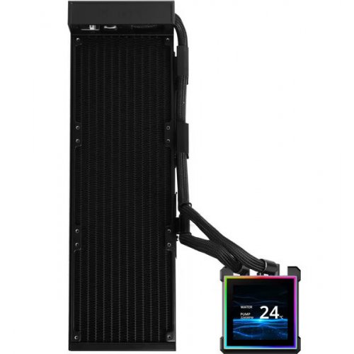 Готова СВО Lian Li HydroShift II LCD-S 360N Fanless (G89.GHS2LCDS36NB.00) Black купити в Україні: Київ, Львів, Хмельницький, Тернопіль, Івано-Франківськ | Перевірка сумісності, низька ціна, відгуки, характеристики від TELEMART фото
