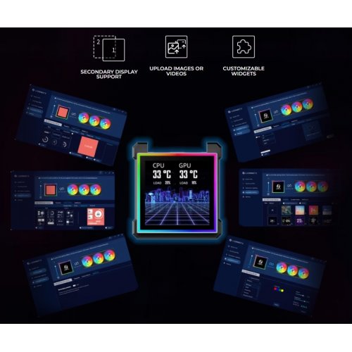 Готова СВО Lian Li HydroShift II LCD-S 360N Fanless (G89.GHS2LCDS36NB.00) Black купити в Україні: Київ, Львів, Хмельницький, Тернопіль, Івано-Франківськ | Перевірка сумісності, низька ціна, відгуки, характеристики від TELEMART фото