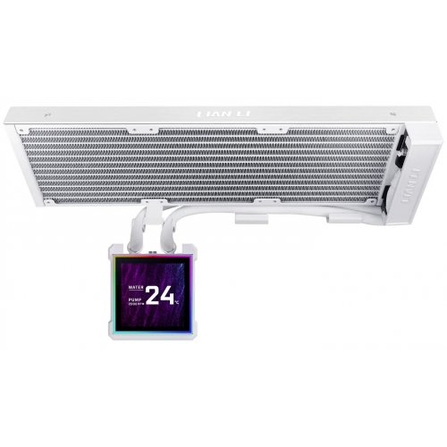 Готовая СВО Lian Li HydroShift II LCD-S 360N Fanless (G89.GHS2LCDS36NW.00) White купить в Украине: Киев, Днепр, Харьков, Одесса  | Проверка совместимости, низкая цена, отзывы, характеристики от TELEMART фото