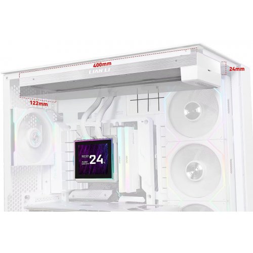 Готовая СВО Lian Li HydroShift II LCD-S 360N Fanless (G89.GHS2LCDS36NW.00) White купить в Украине: Киев, Днепр, Харьков, Одесса  | Проверка совместимости, низкая цена, отзывы, характеристики от TELEMART фото