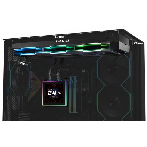 Готовая СВО Lian Li HydroShift II LCD-S 360TL (G89.GHS2LCDS36TB.00) Black купить в Украине: Киев, Днепр, Харьков, Одесса  | Проверка совместимости, низкая цена, отзывы, характеристики от TELEMART фото