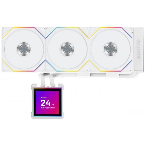 Готовая СВО Lian Li HydroShift II LCD-S 360TL (G89.GHS2LCDS36TW.00) White купить в Украине: Киев, Днепр, Харьков, Одесса  | Проверка совместимости, низкая цена, отзывы, характеристики от TELEMART фото
