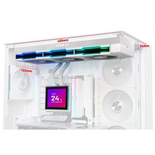 Готовая СВО Lian Li HydroShift II LCD-S 360TL (G89.GHS2LCDS36TW.00) White купить в Украине: Киев, Днепр, Харьков, Одесса  | Проверка совместимости, низкая цена, отзывы, характеристики от TELEMART фото