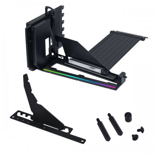Брекет для вертикального встановлення відеокарти Lian Li Vertical GPU Bracket Kit (G89.VG4-5-V4X.00) Black купити в Україні: Київ, Львів, Хмельницький, Тернопіль, Івано-Франківськ | Низька ціна, відгуки, характеристики від TELEMART фото