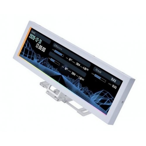 Екран Lian Li 8.8" Universal Screen (G89.SM088W.00) White купити в Україні: Київ, Львів, Хмельницький, Тернопіль, Івано-Франківськ | Низька ціна, відгуки, характеристики від TELEMART фото