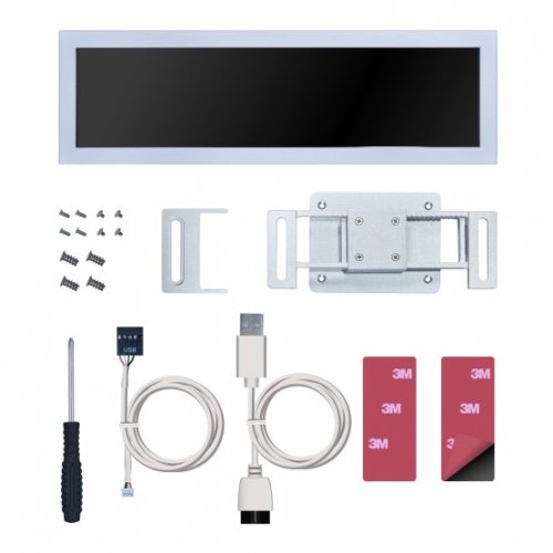 Екран Lian Li 8.8" Universal Screen (G89.SM088W.00) White купити в Україні: Київ, Львів, Хмельницький, Тернопіль, Івано-Франківськ | Низька ціна, відгуки, характеристики від TELEMART фото