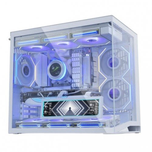 Екран Lian Li 8.8" Universal Screen (G89.SM088W.00) White купити в Україні: Київ, Львів, Хмельницький, Тернопіль, Івано-Франківськ | Низька ціна, відгуки, характеристики від TELEMART фото