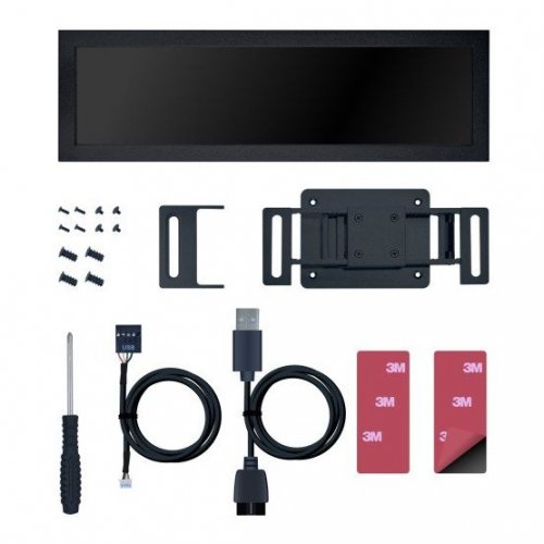 Екран Lian Li 8.8" Universal Screen (G89.SM088X.00) Black купити в Україні: Київ, Львів, Хмельницький, Тернопіль, Івано-Франківськ | Низька ціна, відгуки, характеристики від TELEMART фото