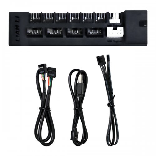 USB-хаб Lian Li Edge USB and Fan Hub (G8P.EG-HUB01B.00) Black купить в Украине: Киев, Днепр, Харьков, Одесса  | Низкая цена, отзывы, характеристики от TELEMART фото