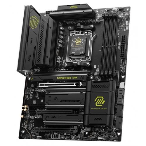 Уцінка материнська плата MSI MAG B850 TOMAHAWK MAX WIFI (sAM5, AMD B850) (Сліди використання, 840840) купити в Україні: Київ, Львів, Хмельницький, Тернопіль, Івано-Франківськ | Перевірка сумісності, низька ціна, відгуки, характеристики від TELEMART фото