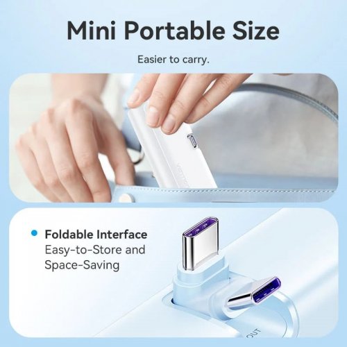 Powerbank Vention 4800mAh 22.5W (FHQL0) Blue купити в Україні: Київ, Львів, Хмельницький, Тернопіль, Івано-Франківськ | Низька ціна, відгуки, характеристики від TELEMART фото