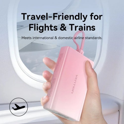 Powerbank Vention 10000mAh 22.5W LED Display (FHZY0) Gradient Yellow купить в Украине: Киев, Днепр, Харьков, Одесса  | Низкая цена, отзывы, характеристики от TELEMART фото