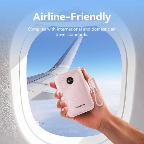 Powerbank Vention 10000mAh 22.5W (FKAN0-C) Beige купити в Україні: Київ, Львів, Хмельницький, Тернопіль, Івано-Франківськ | Низька ціна, відгуки, характеристики від TELEMART фото