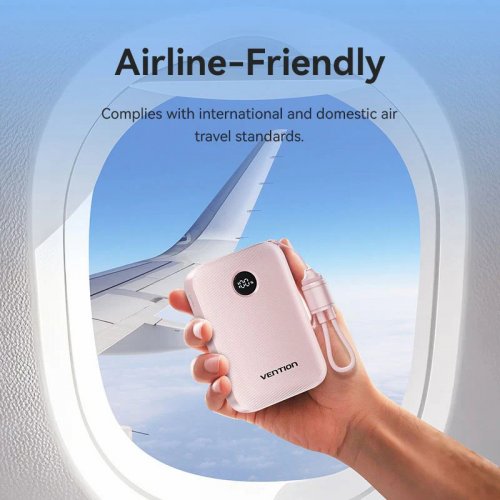 Powerbank Vention 20000mAh 22.5W (FKBN0-C) Beige купить в Украине: Киев, Днепр, Харьков, Одесса  | Низкая цена, отзывы, характеристики от TELEMART фото