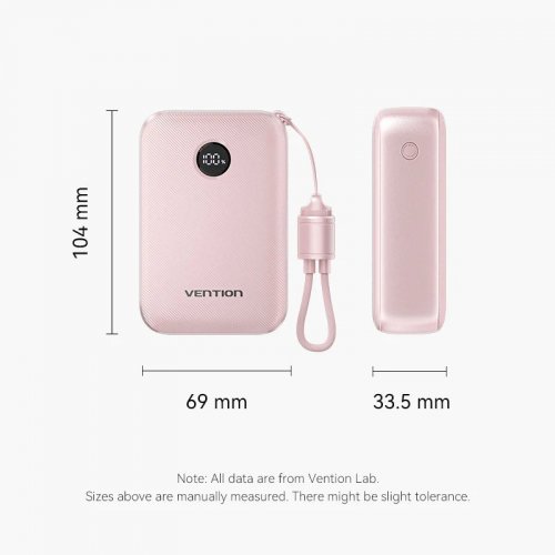 Powerbank Vention 20000mAh 22.5W (FKBB0-C) Black купить в Украине: Киев, Днепр, Харьков, Одесса  | Низкая цена, отзывы, характеристики от TELEMART фото