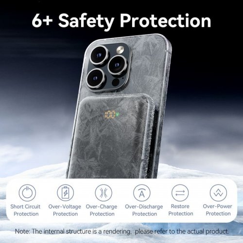 Powerbank Vention Magnetic Wireless 10000mAh 20W (FHNB0) Black купити в Україні: Київ, Львів, Хмельницький, Тернопіль, Івано-Франківськ | Низька ціна, відгуки, характеристики від TELEMART фото