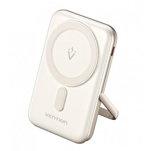 Powerbank Vention Magnetic Wireless 10000mAh 20W (FHNW0) White купить в Украине: Киев, Днепр, Харьков, Одесса  | Низкая цена, отзывы, характеристики от TELEMART фото