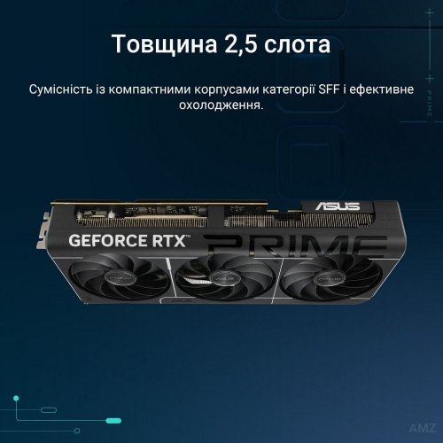 Уцінка відеокарта Asus PRIME GeForce RTX 5070 OC 12288MB (PRIME-RTX5070-O12G) (Сліди використання, 840867) купити в Україні: Київ, Львів, Хмельницький, Тернопіль, Івано-Франківськ | Перевірка сумісності, низька ціна, відгуки, характеристики від TELEMART фото
