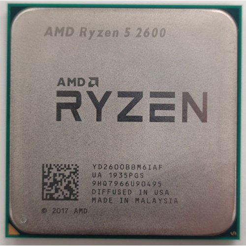 Процессор AMD Ryzen 5 2600 3.4(3.9)GHz 16MB sAM4 Tray (YD2600BBM6IAF) (Восстановлено продавцом, 840890) купить в Украине: Киев, Днепр, Харьков, Одесса  | Проверка совместимости, низкая цена, отзывы, характеристики от TELEMART фото