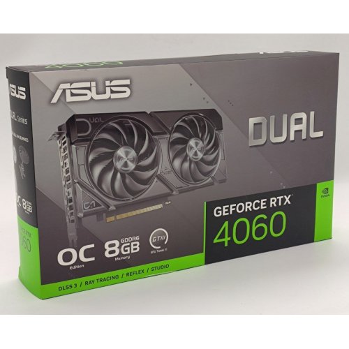 Відеокарта Asus GeForce RTX 4060 Dual OC 8192MB (DUAL-RTX4060-O8G) (Відновлено продавцем, 840956) купити в Україні: Київ, Львів, Хмельницький, Тернопіль, Івано-Франківськ | Перевірка сумісності, низька ціна, відгуки, характеристики від TELEMART фото