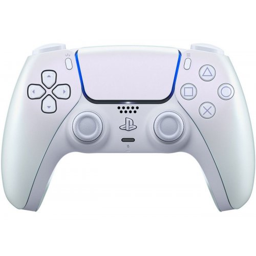 Уценка игровой манипулятор Sony DualSense for PS5 (1000044446) Chrome Pearl (Повреждена упаковка, 840968) купить в Украине: Киев, Днепр, Харьков, Одесса  | Низкая цена, отзывы, характеристики от TELEMART фото