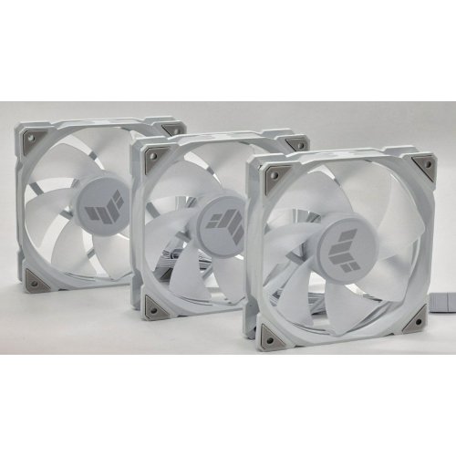 Набор кулеров для корпуса Asus TUF Gaming TR120 ARGB Reverse Triple Pack (90DA00D3-B09020) White (Восстановлено продавцом, 841154) купить в Украине: Киев, Днепр, Харьков, Одесса  | Проверка совместимости, низкая цена, отзывы, характеристики от TELEMART фото