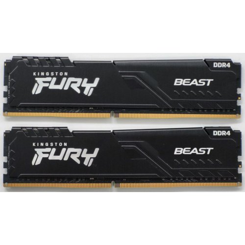 Озу Kingston DDR4 16GB (2x8GB) 3600Mhz FURY Beast Black (KF436C17BBK2/16) (Восстановлено продавцом, 841177) купить в Украине: Киев, Днепр, Харьков, Одесса  | Проверка совместимости, низкая цена, отзывы, характеристики от TELEMART фото