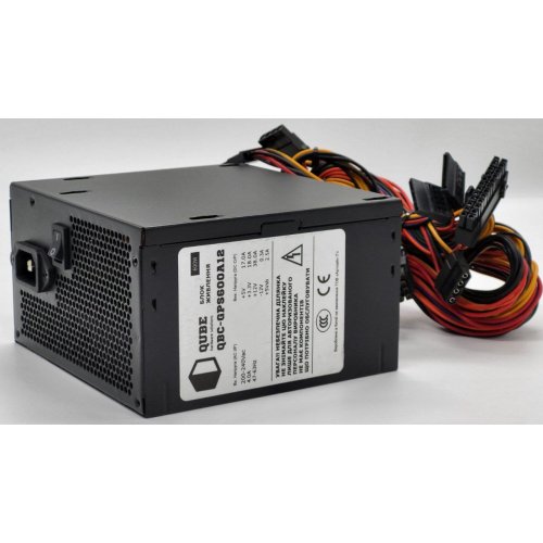 Блок живлення QUBE 80+ 600W (QBC-GPS600A12) (Відновлено продавцем, 841186) купити в Україні: Київ, Львів, Хмельницький, Тернопіль, Івано-Франківськ | Перевірка сумісності, низька ціна, відгуки, характеристики від TELEMART фото