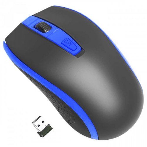 Купить Мышка Gembird MUSW-107 Black/Blue - цена в Харькове, Киеве, Днепре, Одессе
в интернет-магазине Telemart фото