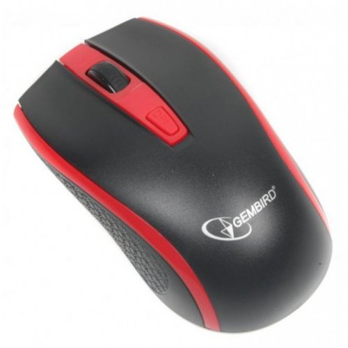 Купити Миша Gembird MUSW-107 Black/Red - ціна в Києві, Львові, Вінниці, Хмельницькому, Франківську, Україні | інтернет-магазин TELEMART.UA фото