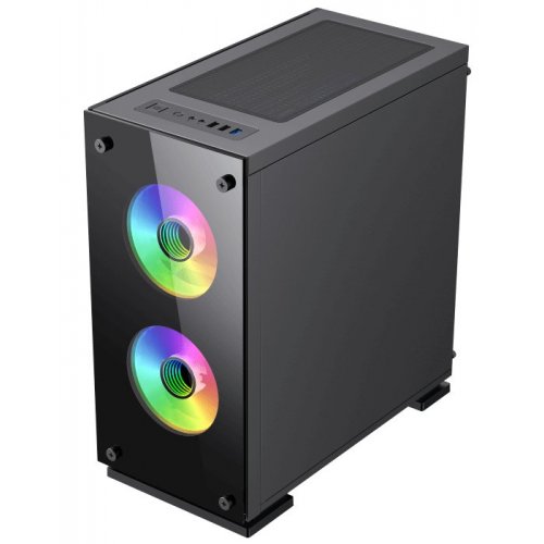 Корпус GAMEMAX M65 Tempered Glass без БЖ Black (Відновлено продавцем, 841265) купити в Україні: Київ, Львів, Хмельницький, Тернопіль, Івано-Франківськ | Перевірка сумісності, низька ціна, відгуки, характеристики від TELEMART фото